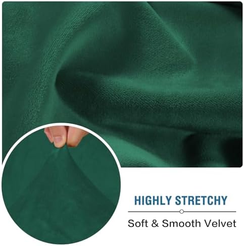 H.VERSAILTEX Velvet Stretch Couch Cushion Cover Plush Cushion Slipcover Cushion - Image 5