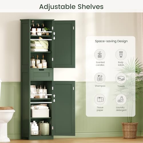 Iwell 66.9" Tall Bathroom Storage Cabinet - Image 4
