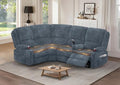 4 Seater Reclining Sofa Set, Modern Living Room Couch Set by SavortheHappyMoments