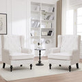 Accent Chair Set of 2, Mid Century Modern Upholstered Wingback Chair, Armchair by choairy