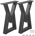 24 Inch Metal Coffee Table Legs, Modern End & Side Table Legs, Heavy Duty Iron by Unknown