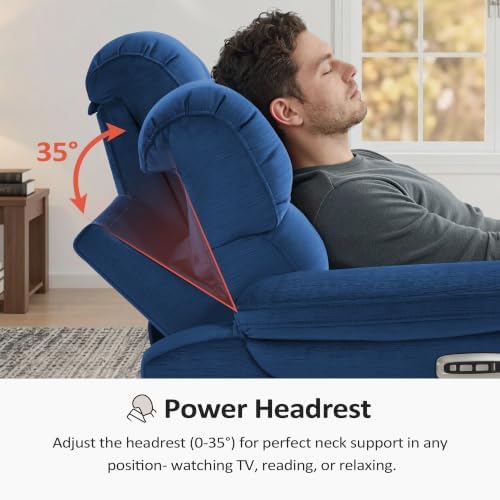 MCombo Zero Wall Hugger Power Loveseat Recliner Sofa - Image 5