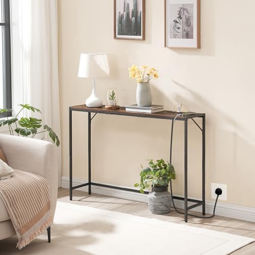 MAHANCRIS Console Table, Narrow Sofa Table, 43.7” Entrance Table - Image 2