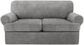 T Cushion Loveseat Slipcover 3 Pieces Sofa Covers by Jcones