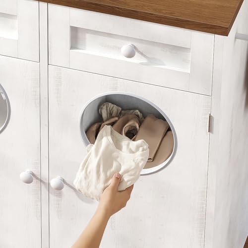 HOOBRO Double Laundry Hamper Cabinet, Hidden Laundry Cabinet - Image 4