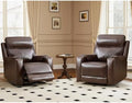HAOMARKETS Premium Genuine Leather Power Recliner Chair by HAOMARKETS