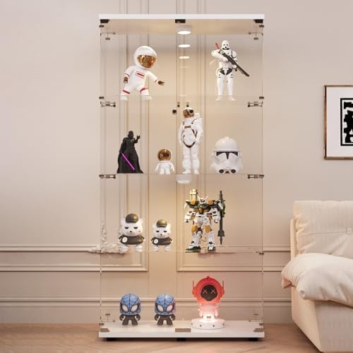 LFT HUIMEI2Y 4-Tier Glass Display Cabinet by LFTHUIMEI2Y