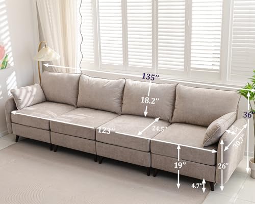 Rexulqo 135'' Modular Sectional Sofa - Image 2