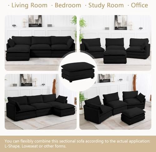 ROWHY 112'' Modular Sectional Cloud Couch - Image 4