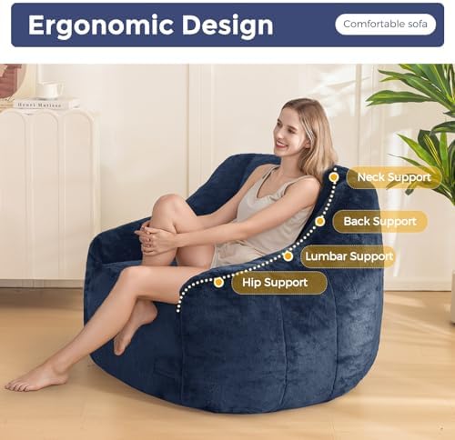 MAXYOYO Bean Bag Chair, Comfy Bean Bag Sofa - Image 6