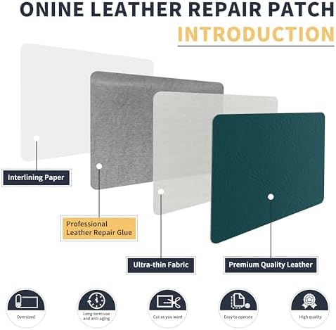 ONine Leather Repair Patch，Leather Repair Tape, 12 x 48 inches Leather Repair - Image 3