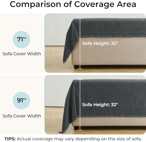Herringbone L Shaped Couch Cover - Image 3