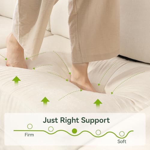 109 Inch Modular Sectional Sofa, L Shaped Couch - Image 3
