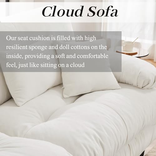 Modular Sectional Sofa for Living Room, Oversized 3 Seater White Sectional - Image 5