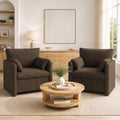 Oversized Accent Chair Set of 2, Comfy Reading Chair by VisittheEcoMozz