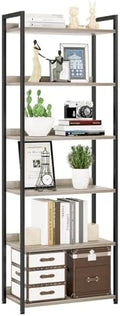 NUMENN Bookshelf, 6 Tier Freestanding Shelving Unit by NUMENN