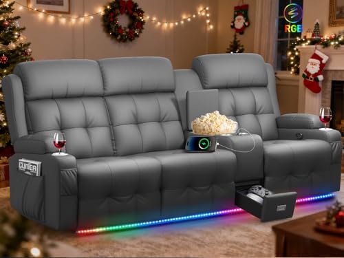 RV Loveseat Recliner Sofa, Home Theater Seating by TOMOSLTER