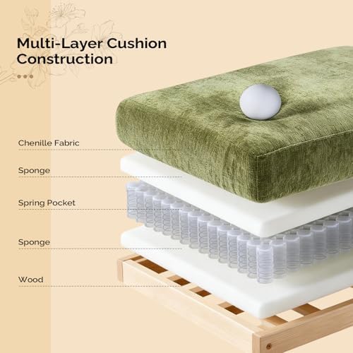 VINGLI 87" Convertible Sectional Sofa, L-Shaped Deep Seat Sofa Couch - Image 4