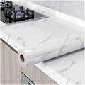 Marble Contact Paper White Peel and Stick Wallpaper 23.6"×197" by HellKitWallpaper