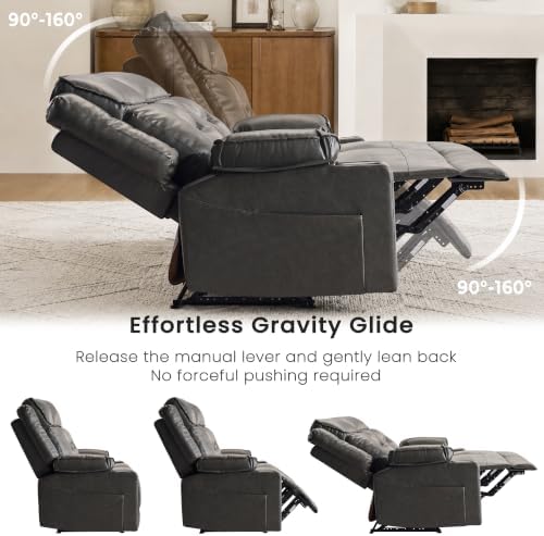 2-Piece Recliner Sofa Set, Reclining Loveseat & 3-Seater Couch - Image 3