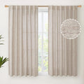 YoungsTex Short Linen Curtains 54 Inches Long by YoungsTex