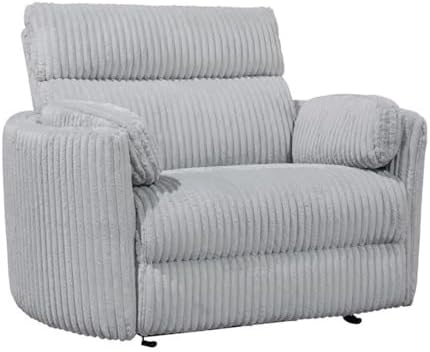Pemberly Row XL Extra Wide Power Glider Recliner in Mega Gray - Image 3