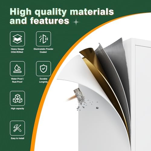 Letaya 71" H Metal Storage Cabinet - Image 6