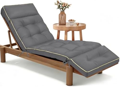 MAGIC ELEPHANT Chaise Lounge Cushion Outdoor, Memory Foam Replacement Patio by Magicelephant