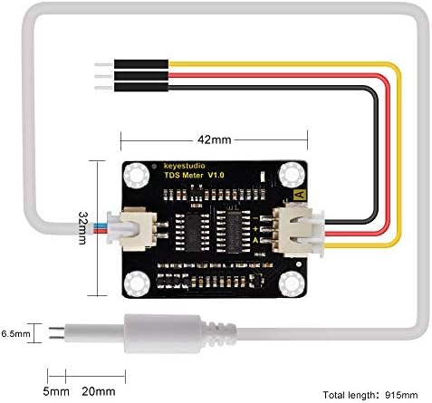 KEYESTUDIO TDS Meter Probe Water Quality Monitoring V1 Sensor Module - Image 6