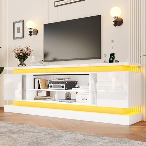 chartustriable 81IN LED TV Stands w/Power Outlet - Image 3