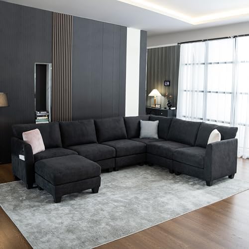 122.8" Large Sectional Couches for Living Room by ZXDesign