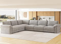 Oversized Sectional Couches for Living Room, Modular L Shaped Cloud Sofa by HOMYHOMEY