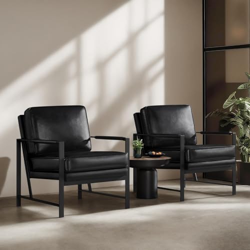 Yaheetech Mid-Century Modern Accent Chairs Set of 2 - Image 4