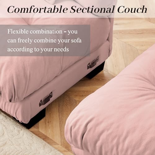 Modular Sectional Sofa for Living Room, Oversized 4 Seater Beige Sectional - Image 6