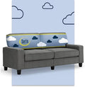 Serta Palisades 78" Track Arm Sofa, Easy Care Polyester, Soft Pillow Back by Serta