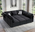 Vesgantti 92" 9 Seats Modular Sectional Sleeper Sofa by Vesgantti