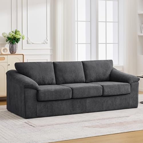 89" Boneless 3 Seater Sofa, Modern Cloud Couch by UMBFUN