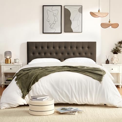 Tufted Upholstered Headboard Twin Size, Adjustable Height 37- 51 in - Image 3