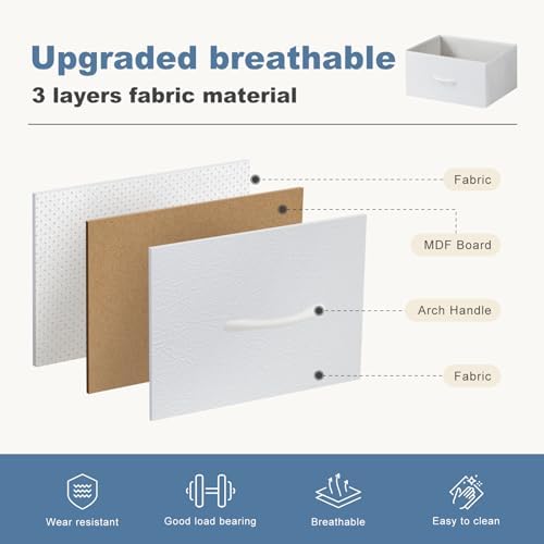 DUMOS 10 Drawer Dresser for Bedroom, Storage Organizer Chest of Drawers - Image 5