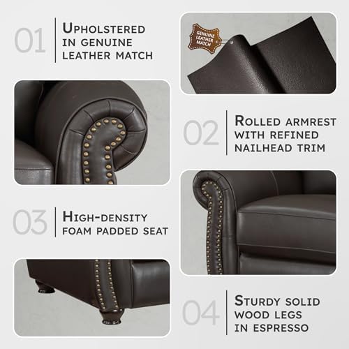 Lexicon Leather Match Couch for Living Room - Image 2