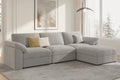 EASE MOOSE Oversized L Shape Sectional Modular Cloud Deep Seat Sofa by EASEMOOSE