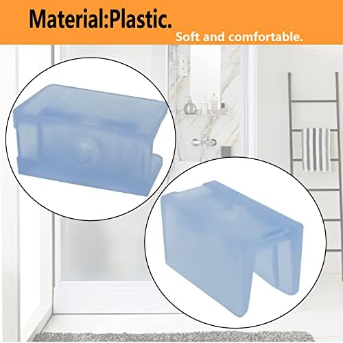 6pcs Shower Door Collision-Proof Block, Furniture Bottom Guide Assembly - Image 2