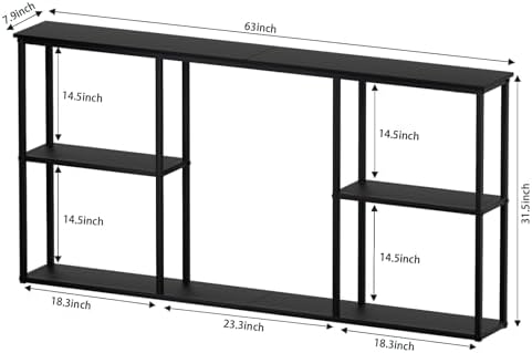 WOHOMO 63 in Entryway Table Modern Sofa Table - Image 2