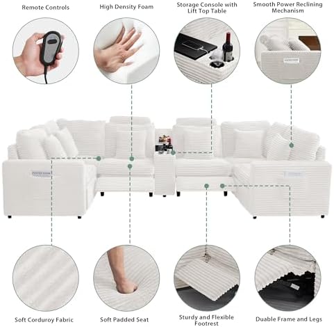 RARZOE Oversized Modular Sectional Sofa - Image 4