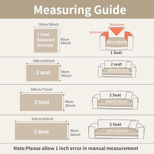 Couch Covers for Sectional Sofa, L Shaped Modular Couch Cover - Image 7