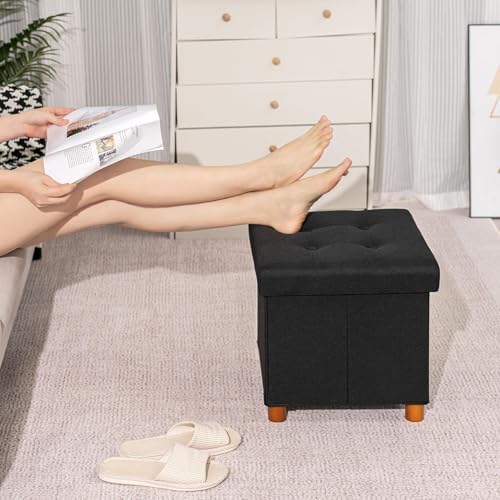 B FSOBEIIALEO 15" Square Storage Ottoman - Image 6