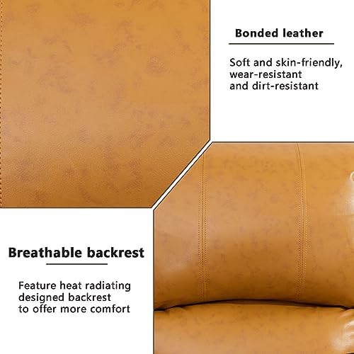 A Ainehome Living Room Furniture Set Leather Recliner Sofa Set Loveseat Chair - Image 4
