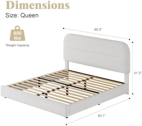 HOMBCK Queen Bed Frame - Image 2
