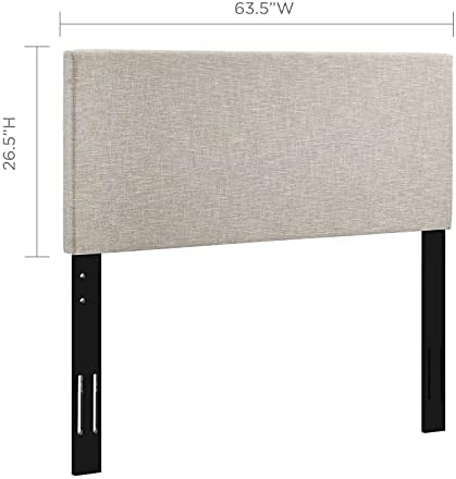 Modway Taylor Full/Queen Upholstered Linen Fabric Headboard - Image 2