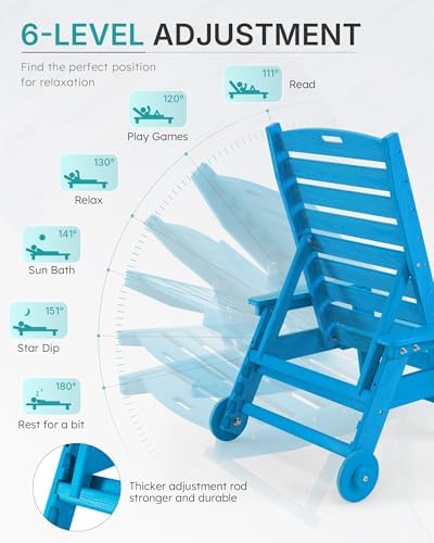 Patio Chaise Lounge Chair Outdoor - Image 3